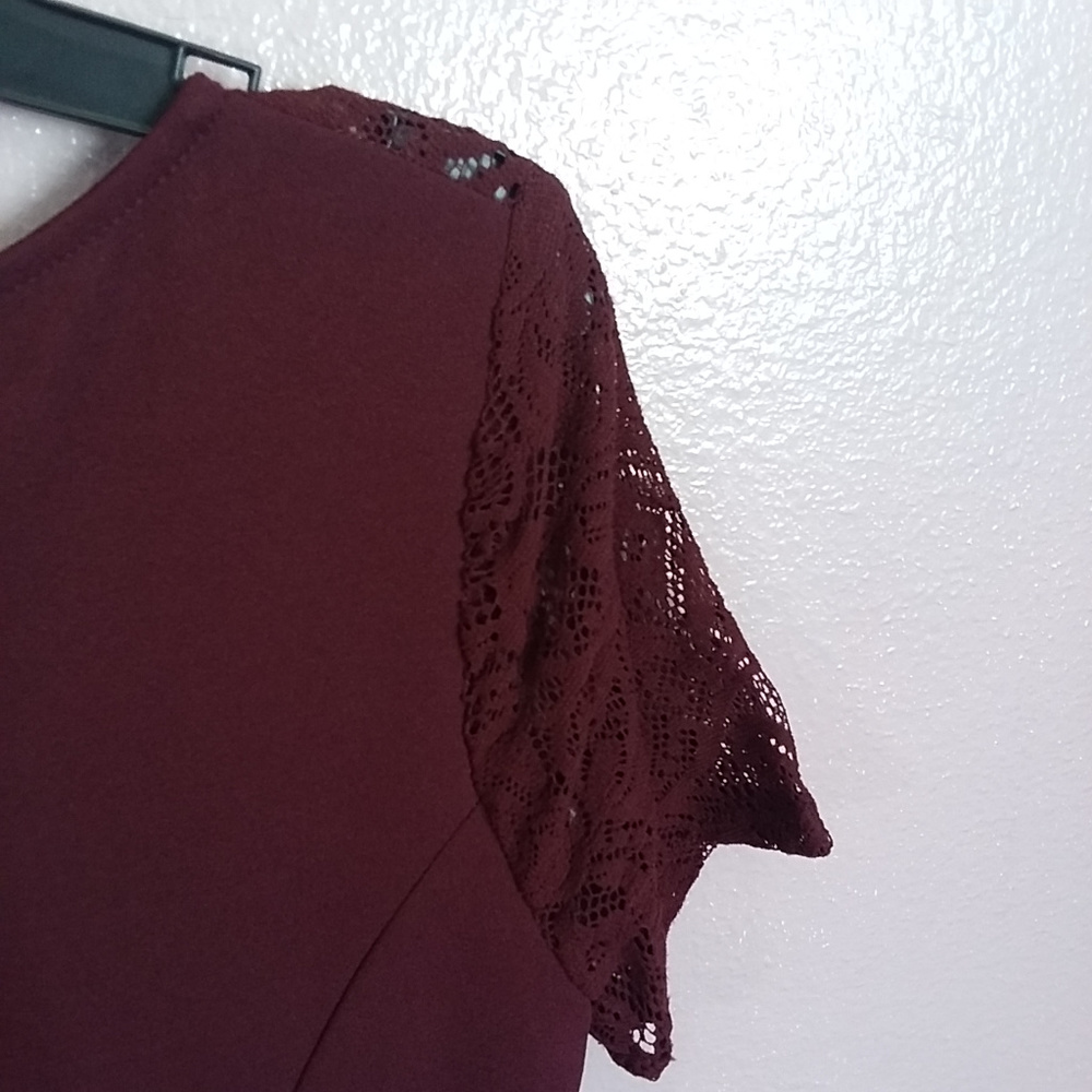 Burgandy Dress | Speechless - Picture 3 of 3